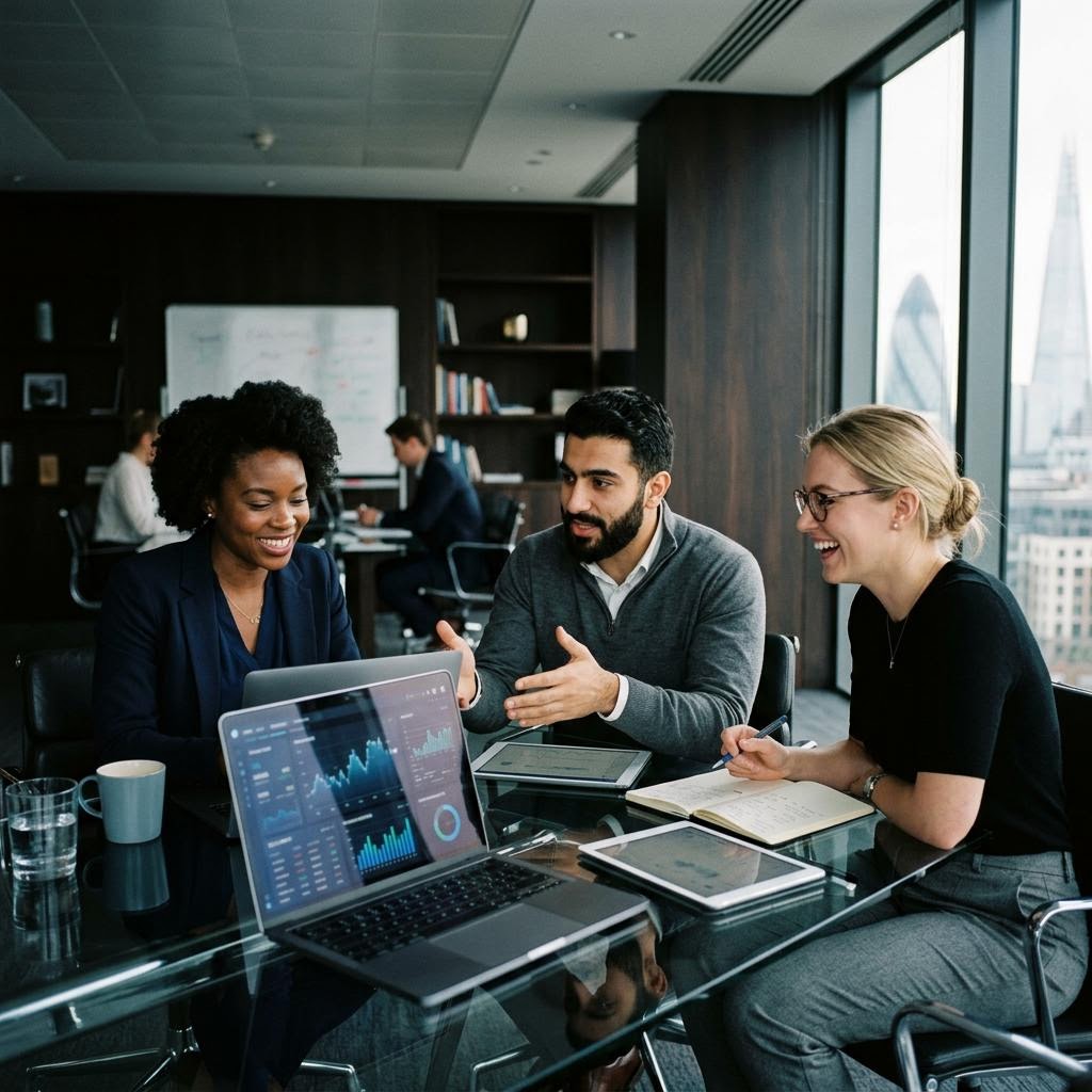 Veytorium Analyse-Team am Arbeitsplatz