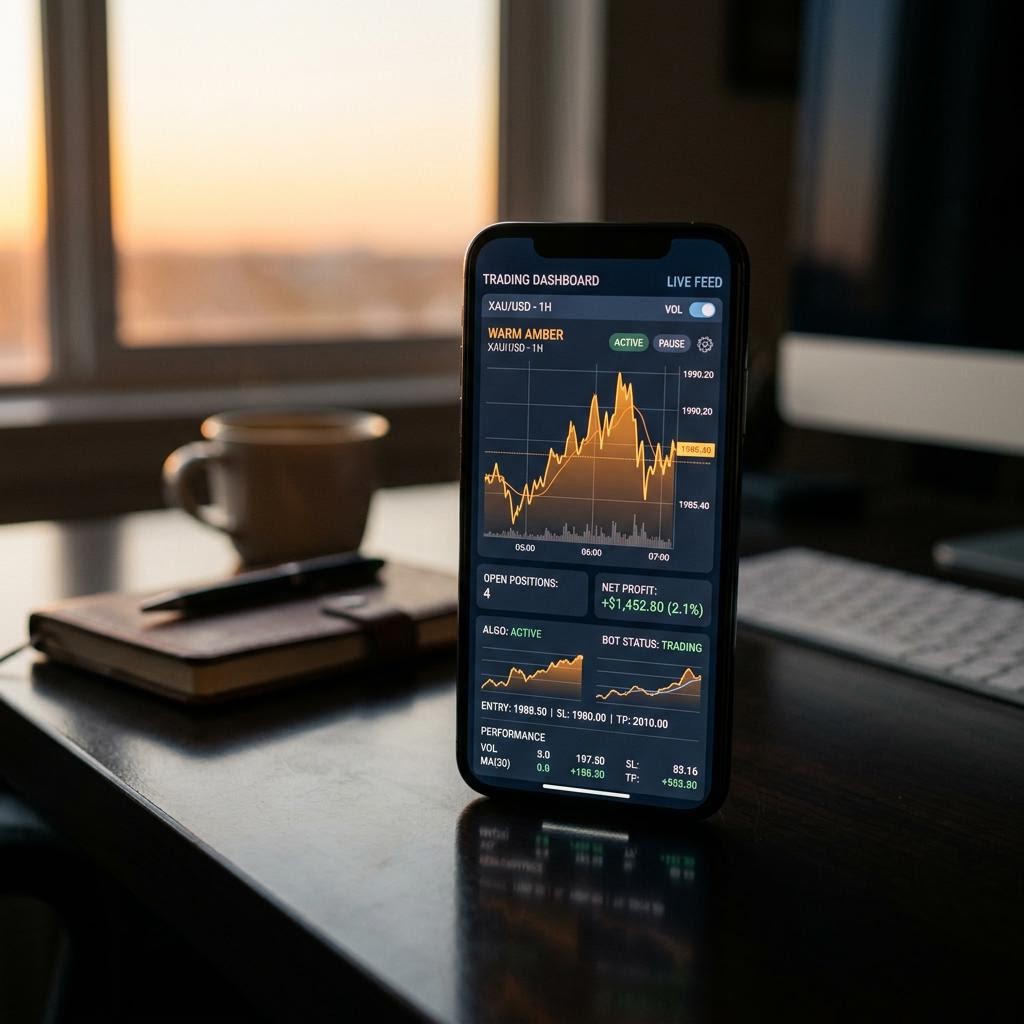 Veytorium AI Krypto Trading Plattform Dashboard Ansicht